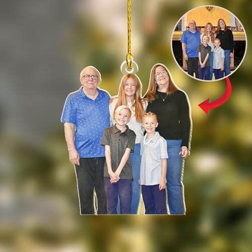 Custom Photo Christmas Ornament – Personalized Acrylic Picture Keepsake