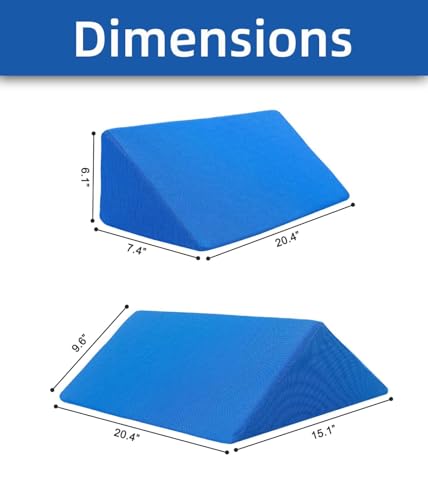 3-in-1 Wedge Pillow Set for Side Sleeping & Back Pain Relief