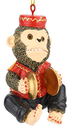 Tree Buddees Retro Wind-Up Monkey Christmas Ornament - Funny Holiday Decor