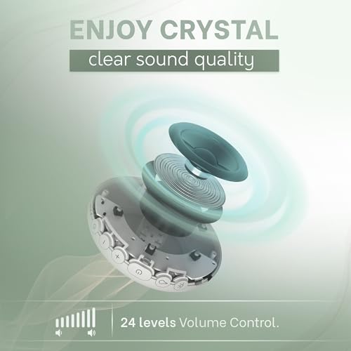 Plug-In White Noise Sound Machine with 20 Soothing Sounds & Night Light