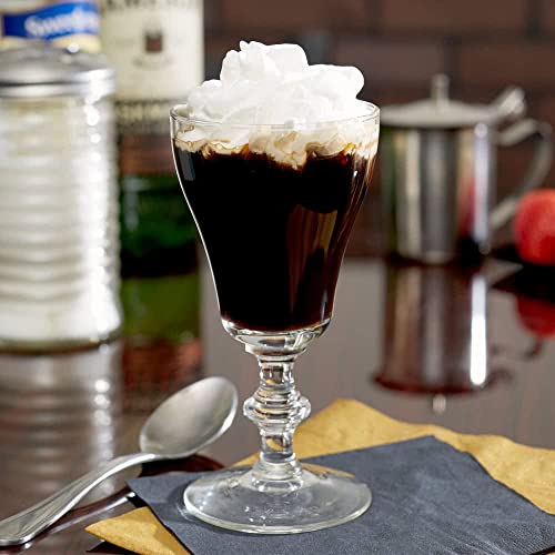 Set of 6 Irish Coffee Glasses with Signature Cocktail Picks - 6 oz
