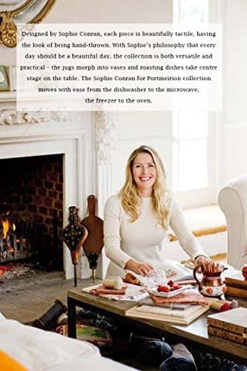 Portmeirion Sophie Conran Small Salad Bowl - 9.5 Inch Fine Porcelain Serving Bowl for Salads, Snacks & Entertaining, Versatile White Dinnerware - Dishwasher, Microwave & Oven Safe