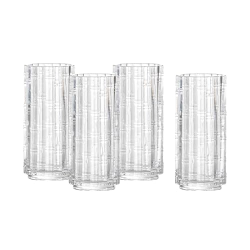 Fortessa Mahalo 11.5 Oz. Stackable Collins Glass Set of 4, Clear - Durable Dishware