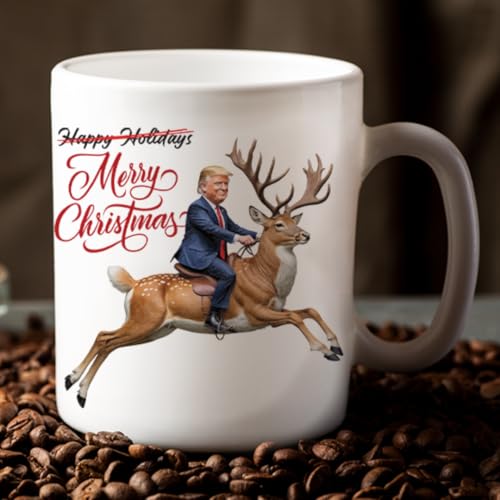 Funny Patriots Cave Christmas Coffee Mug 11 oz – President Caricature Cup