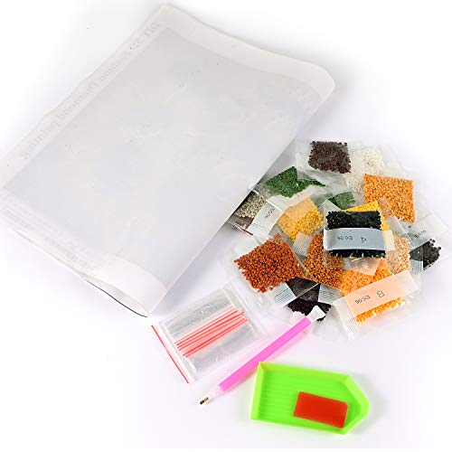 KTHOFCY 5D Diamond Painting Kit Full Drill for Adults & Kids - Christmas Garland 15.7x11.8 in