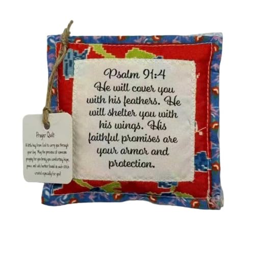 Pocket Prayer Quilt with Hidden Cross - Spiritual Comfort Gift