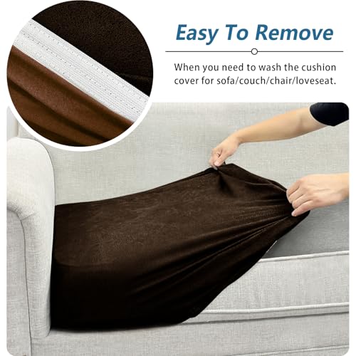 Stretch Faux Leather Loveseat Cover - Pet-Friendly, Non-Slip