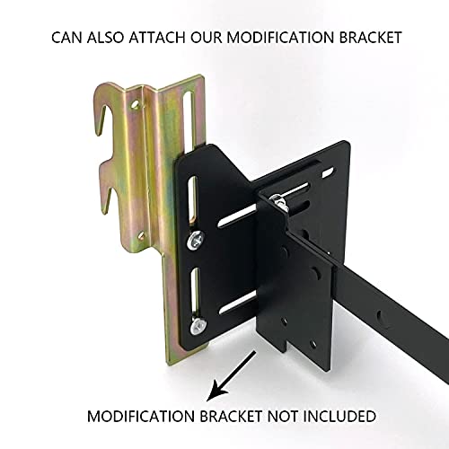 4-Piece Bolt-On to Hook-On Bed Frame Conversion Brackets for Headboards