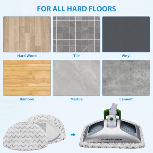 10-Pack Microfiber Steam Mop Replacement Pads for Hard Floor Cleaners