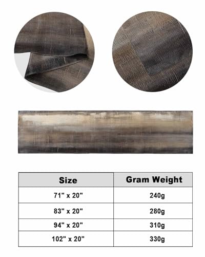 Modern Terracotta Ombre Bed Runner Scarf - Cal King Size (102"x20")