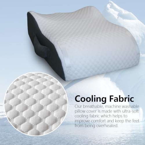 Leg Elevation Pillow - Memory Foam Knee & Ankle Support for Recovery