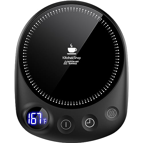 Electric Coffee Mug Warmer with 4 Temperature Settings and Auto Shut-Off