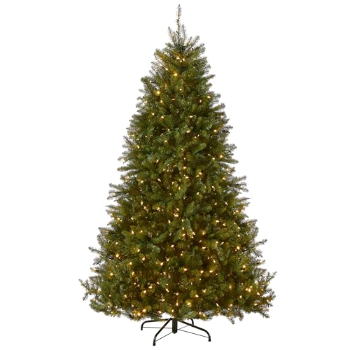 7.5ft Pre-Lit Dunhill Fir Artificial Christmas Tree with Dual Color LED Lights