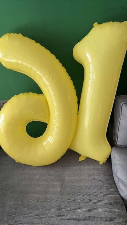 Yellow Number 5 Balloon - 40 Inch Giant Foil Balloon for 5th Birthday Party Decorations