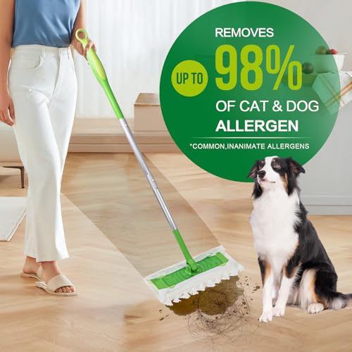 Heavy Duty Dry Sweeping Cloths - Microfiber Mop Pad Refills (100-Pack)