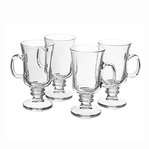 Libbey 8oz Irish Coffee Mug Set of 12 Clear Glass Drinkware