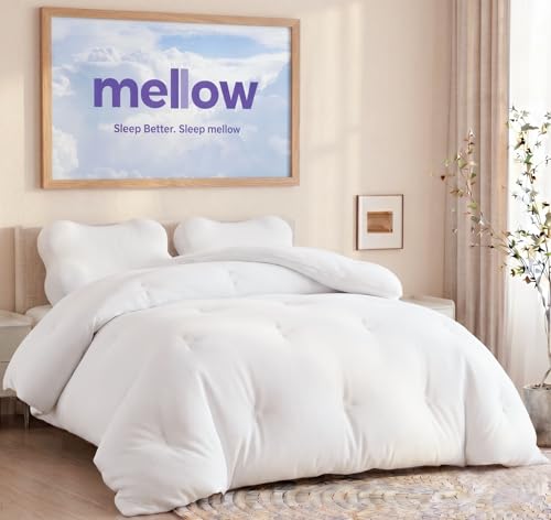 Mellow All-Season Down Alternative Comforter - Full/Queen Fluffy Duvet Insert