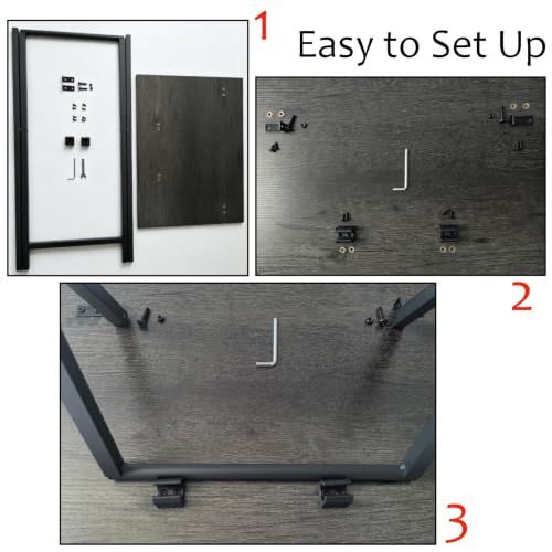 Folding TV Tray Table Set of 2, Portable Snack Side Tables for Small Spaces