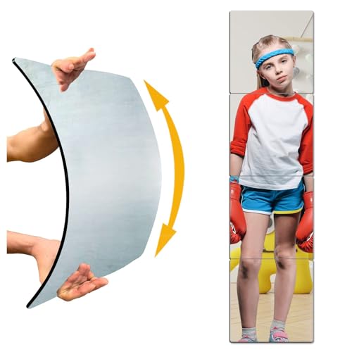 Shatterproof Acrylic Mirror Tiles - 10x10 Inch Self-Adhesive Wall Mirrors