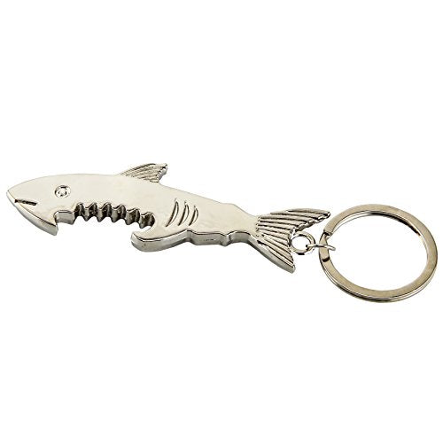 SWATOM Shark Keychain Bottle Opener - Zinc Alloy Beer Opener & Key Ring