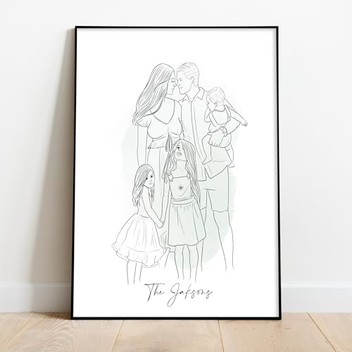 Custom Hand-Drawn Portrait Illustration from Your Photo