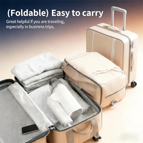 Portable Handheld Garment Steamer & Iron, 1300W Foldable Travel Clothes Steamer