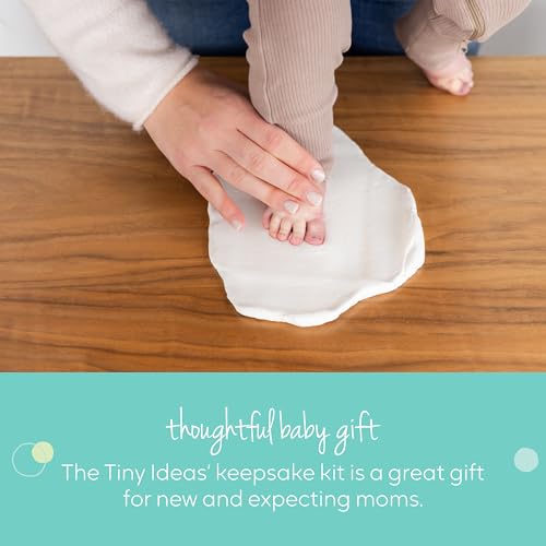 DIY Baby Handprint & Footprint Ornament Kit - No Mess Newborn Keepsake