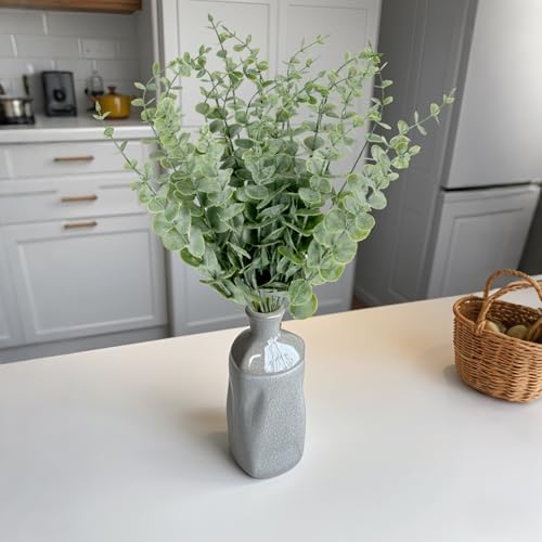 Artificial Eucalyptus Stems 20 Pack - 14.5" Faux Eucalyptus Leaves for Home Decor