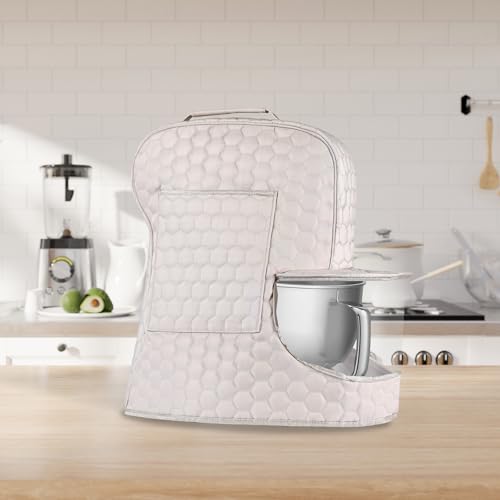 Stand Mixer Dust Cover with Storage Pockets for 6-8 Quart Bowl Lift Models