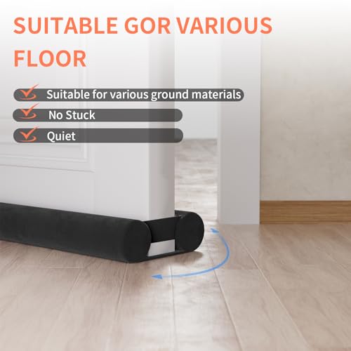 Under Door Draft Stopper - Adjustable 29-35 Inch Noise & Wind Blocker