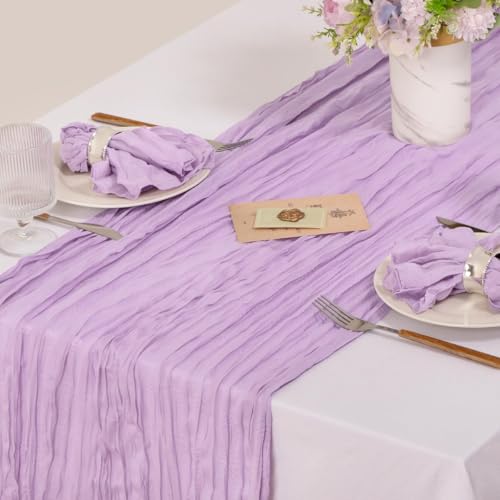 Set of 100 Lilac Purple Gauze Cloth Napkins 21x21 Inch Rustic Table Decor