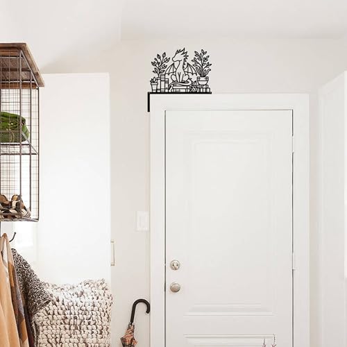Metal Dragon Door Topper - Decorative Door Frame Corner Wall Art 9x9 Inch