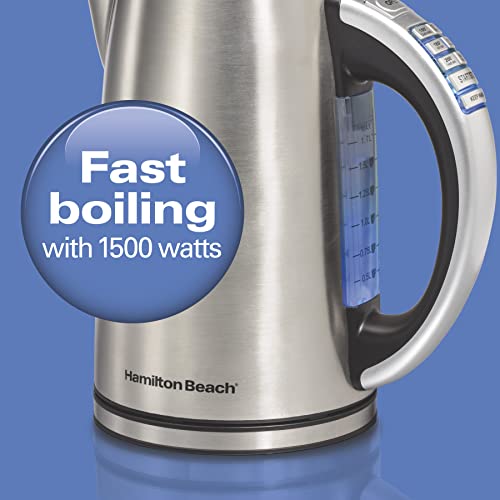 1.7L Stainless Steel Electric Kettle with Temperature Control and Keep Warm