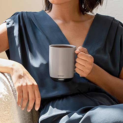 Ember Temperature Control Smart Mug 2 Gray 14oz App-Controlled Heated Coffee Mug