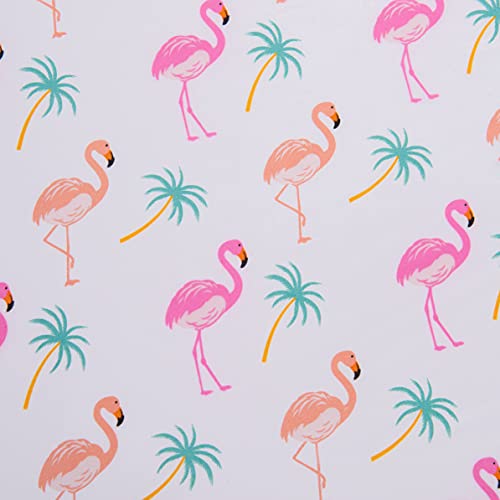 Elegant Comfort Twin Size Flamingo Microfiber Bed Sheet Set - All-Season, Ultra-Soft, Tropical Pattern