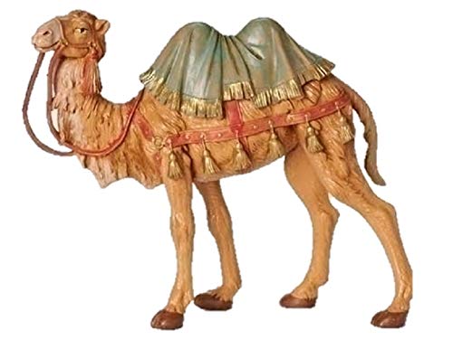 Fontanini 7.5" Standing Camel Nativity Figure, Handmade in Italy