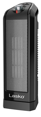 Oscillating Ceramic Tower Space Heater with Overheat Protection, 1500W