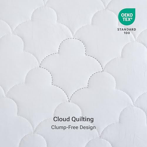 100% Cotton Quilted Mattress Pad with Moisture Wicking, 16" Deep