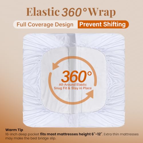 2-in-1 Bed Bridge Twin to King Gap Filler with Built-in Fitted Sheet