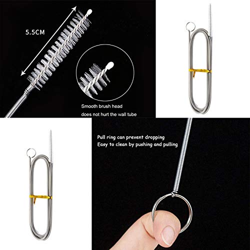 60-Inch Flexible Pipe Cleaner Brush - 2 Pack Stainless Steel Tube Cleaning Tool