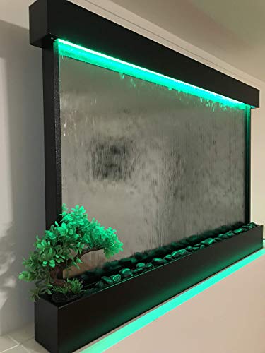 XXL 52" x 35" Wall Hanging Waterfall Fountain with Color Changing Lights