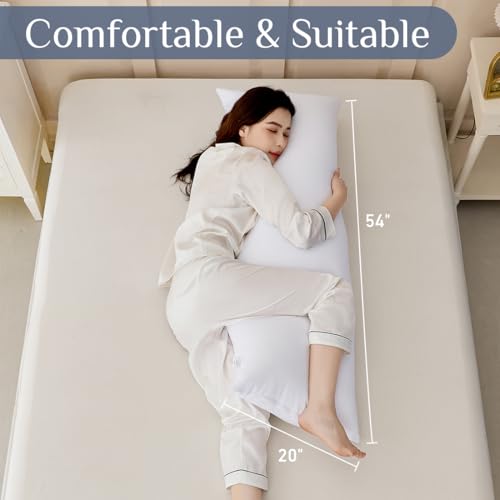 Full Body Pillow 20x54 for Side Sleepers | Soft Polyester Support