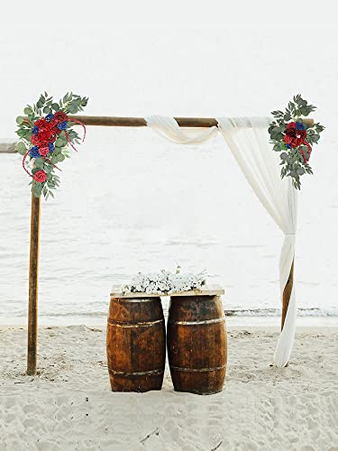 Artificial Wedding Arch Flower Swag Set - Silk Peony Eucalyptus Garland