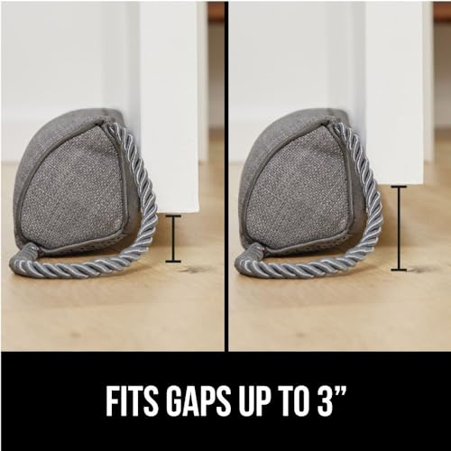 Door Draft Stopper Heavy Duty Under Door Seal & Sweep, 32-Inch Gray
