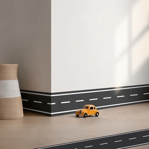 Road Wall Border Decals for Kids Bedroom Removable Vinyl Street Mural