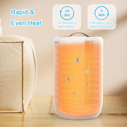 Large Towel Warmer Bucket with Fragrance Holder and Child Safety Lock
