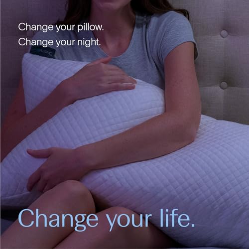 DreamyBlue Adjustable Shredded Memory Foam Pillow - Queen Size Bed Pillow