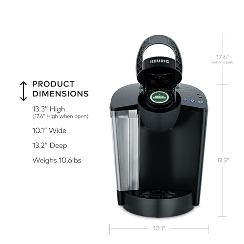 Single Serve Pod Coffee Maker with 3 Brew Sizes & 48oz Water Reservoir