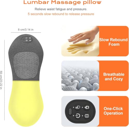 Triple Fusion Electric Back Massager with Heat & Vibration