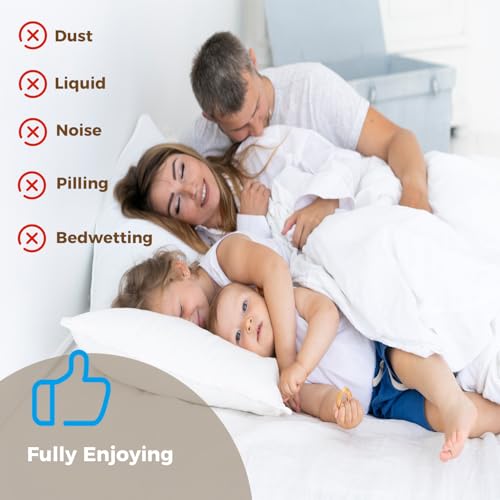 Twin XL Zippered Waterproof Mattress Protector - 9-12 Inch